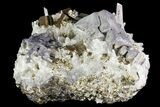 Pyrite With Galena and Quartz Crystals - Peru #71371-1